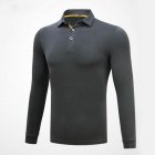 Golf Clothes Male Long Sleeve T-shirt Autumn Winter Clothes for Men YF148 dark gray_XL