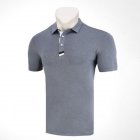 Golf Clothes Male Short Sleeve T-shirt Summer Golf Ball Uniform for Men flecking gray_XL