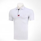 Golf Clothes Male Short Sleeve T-shirt Summer Golf Ball Uniform for Men white_M