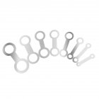 8pcs W8 Woodwind Repair Tool Musical Instrument Replace Flat Pressure Pad for ALto/Soprano/Tenor Saxophone Silver