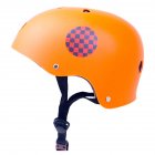 Skate Scooter Helmet Skateboard Skating Bike Crash Protective Safety Universal Cycling Helmet CE Certification Exquisite Applique Style Orange_L