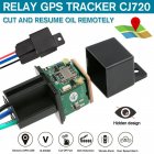 Gps Car Tracker Real Time Device Locator Remote Control Anti-theft Hidden 10-40v Locator black
