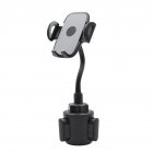 Gravity Linkage Mobile Phone Bracket Stable Cup Phone Holder Quick Extension Stand 360-degree Rotation grey+silver