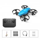 Gt1 Mini Drone 360 Degrees Rotation Rolling 2.4g Rc Quadcopter Airplane Toys Sky Blue 3 Batteries