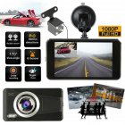 H17 4-inch Touch-screen Car Dash Cam Super Night Vision Full HD 1080P Dual Lens