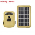 HD Waterproof Outdoor Camera Solar Panel Powered Night Vision Motion Detection