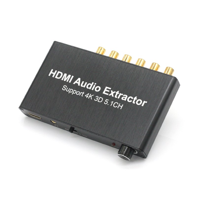 HDMI Splitter 4K Audio Decoder HDMI 5.1 Audio Decoder Dolby HDMI Repeater black