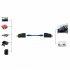 HDMI to RJ45 Extender Over Cat 5e 6 Network LAN Ethernet Adapter black