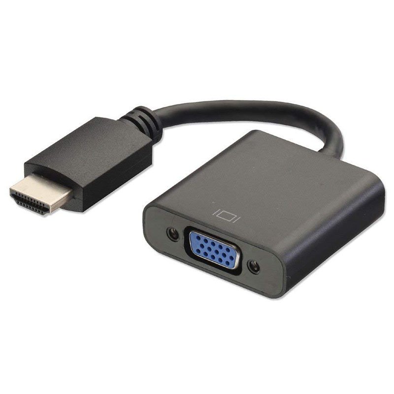 HDMI to VGA Converter Adapter Cable (Black)