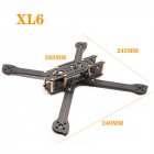 HSKRC XL5/6/7/8/9 232/283/294/360/390mm Carbon Fiber FPV Raicng Frame Kit for RC Drone 283MM KSX3698