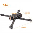 HSKRC XL5/6/7/8/9 232/283/294/360/390mm Carbon Fiber FPV Raicng Frame Kit for RC Drone 294MM KSX3699
