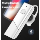 HT20 Smart Voice Translator Wireless Headset Bluetooth5.0 Earphone Multi Languages Instant Real-time Translation white