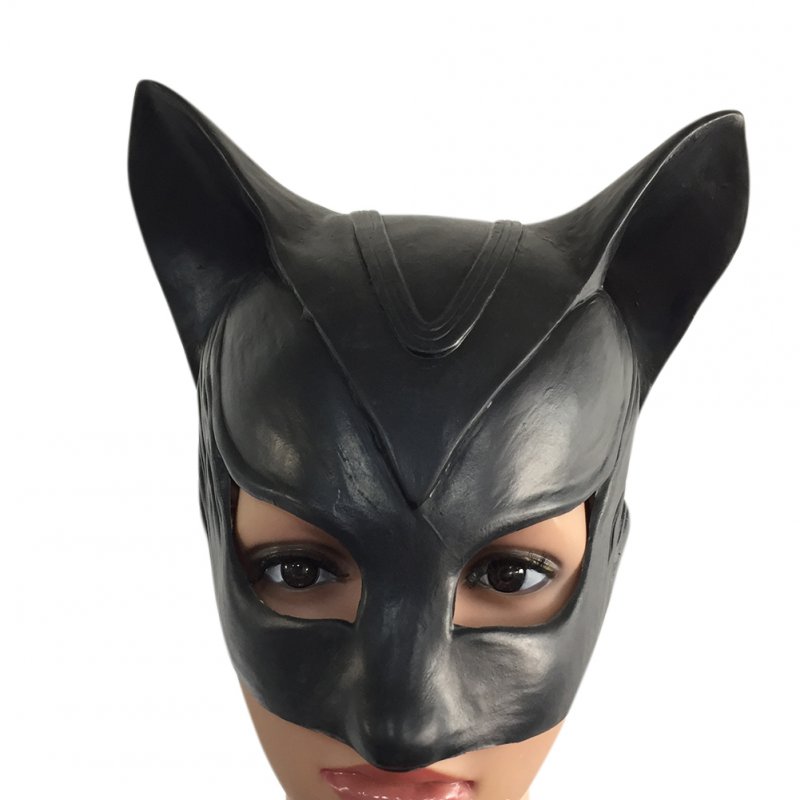 Halloween Black Demon Cat Mask