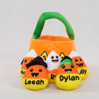 Halloween Candy Plush Basket Funny Pumpkin Cute Bat Plush Bucket