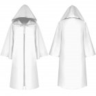 Halloween Clothing Death Cloak The Medieval Times Cloak Adult Children Goods Star Wars Cloak [White]_Adult L