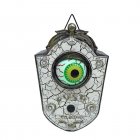 Halloween Decoration Eyeball Doorbell Haunted House Animated Doorbell With Sound Effects Trick Or Treat Party Props white crack