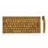 Handcrafted Bamboo Keyboard Wireless Eco Friendly 