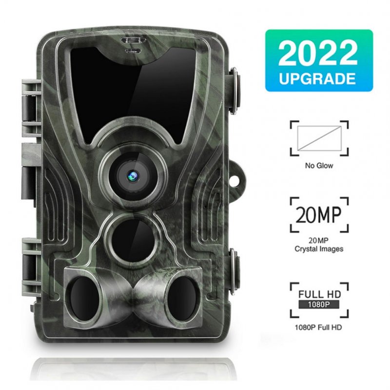 Hc801a Tracking Camera 20mp Hd 1080p Night Version Ip65 Waterproof Wildlife Scouting Camera Camouflage-color