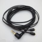Headphone Cable Compatible For Shure Se215 Se535 Se315 Se425 Se846 Ue900 Audio Wire Length 1.6 Meters black