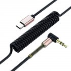 Headphones Adapter USB C to 3.5mm Type C 3.5 Jack AUX Audio Cable for Car USB-C Phone Speaker Type-C Adapter black