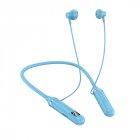 Headphones Neckband Wireless In-Ear Sport Headphones 18H Ultra-Long Playtime Headset For Gym Running Sports blue