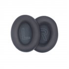 Headset Ear Pads Replacement Compatible For Anker Soundcore Life Q20 Headphone Leather Case Sponge Earmuffs black