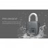 Heavy Duty Aluminium Alloy P3 Fingerprint Lock Bluetooth Small Padlock Smart Padlock Anti theft without APP black