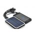 High Capacity Solar Power Bank with a 10 in 1 USB splitter cable to charge all your gadgets such as your phone  camera  psp and more on the go