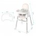 High Chair For Babies Toddlers Multifunctional Foldable Portable Baby Dining Table Chair Blue PU cushion