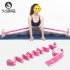 High Elastic Yoga Fitness Resistance Band 8 Loop Training Strap Tension Resistance Exercise Stretching Band for Sports Dancing Pink black