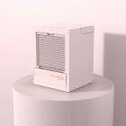 Home Automatic Shaking Air Cooler Humidifier Mute Air Conditioner Fan for Office Tabletop pink_Plug-in models