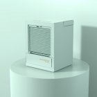 Home Automatic Shaking Air Cooler Humidifier Mute Air Conditioner Fan for Office Tabletop Green_Rechargeable