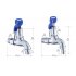 Home Outdoor Guard Against Theft Faucet Bib Lock with Keys for Washing Machine  Copper mop pool faucet