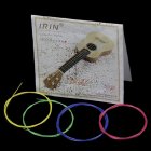 IRIN 4 Pcs Colored Nylon Ukulele Strings Guitar Strings Set Parts 0.56mm, 0.71mm, 0.81mm, 0.56mm U104