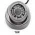 IR Dome Camera    1 3 Inch SHARP CCD  PAL
