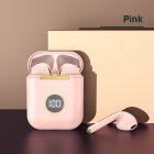 J18 X1 Wireless  Headset With Digital Display Bluetooth-compatible Tws Intelligent Noise Reduction Touch-control Sports Headphones X1 pink