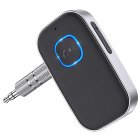 J22 Bluetooth-compatible Receiver With Mic 3.5mm Aux Wireless Audio Amplifier Adapter Car Handsfree Kit black