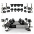 24 Camera Surveillance Set - 12 Indoor Dome Cameras, 12 Outdoor Cameras, H264 DVR, 1TB