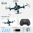 Jjrc H48 Rc Mini Aircraft Drone Helicopter 2.4g 4ch 6axis Gyro Remote Control Quadcopter Drone 360 Degree Flip Rc Toy Boy Gift Blue (English version)