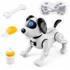 Jjrc R19 Remote Control Robot Electronic Pets Programmable Robot Rc Robotic Stunt Puppy Robot Dog Toy White (English version)
