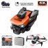 K6 Max Drone 3 Camera 4k Professional HD 4 Way Obstacle Avoidance Optical Flow Positioning Drone Orange 2 Batteries