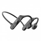K69 Bone Conduction Bluetooth-compatible Headphones Wireless Hands Free With Microphone Sports Earphone black