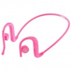 K89 Bluetooth-compatible 5.0 Headset Stereo Bone Conduction Hanging Ear Type Colorful Lights Business Sports Earphone Pink