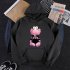 KAWS Men Women Cartoon Hoodie Sweatshirt Love Bear Thicken Autumn Winter Loose Pullover Pink L