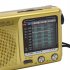 KK9 Weather Radio SW AM FM Portable Radio Battery Operated Longest Lasting Radio For Emergency Hurricane Running Walking Home silver