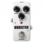KOKKO FBS2 Mini Booster Pedal Portable 2-Band EQ Guitar Effect Pedal Guitar Parts & Accessories FBS-2 white