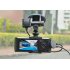Keep an extra set of eyes on the road with the dual camera car DVR  coming with a 2 7 inch TFT display  GPS and G Sensor