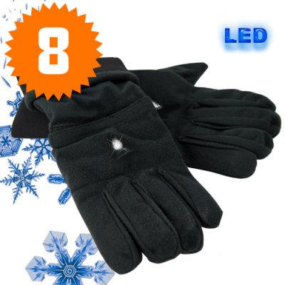 Thermal Winter Gloves with LED Light