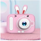Kids Camera 1080P Video Recorder IPS 2 Inch Screen Portable Digital Camera Toy Toddler Camera Christmas Birthday Gifts pink