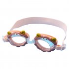 Kids Cartoon Swimming Goggles Professional Waterproof Anti-fog Soft Silicone Diving Glasses For Boys Girls sheep
